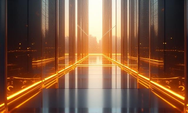 Abstract representation of central bank policies and monetary flow